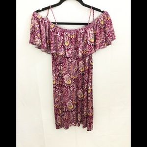 ❤️ 3/20 No Comment Paisley Off Shoulder Top L